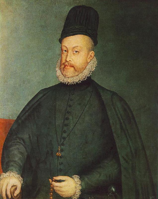 SANCHEZ COELLO, Alonso Portrait of Philip II af oil painting image